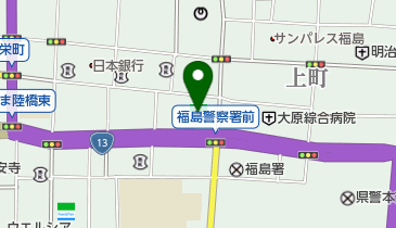 (株)福島放送福島支社の地図画像