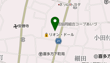 東邦銀行喜多方支店の地図画像