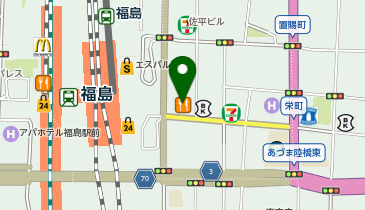東邦銀行福島駅前支店の地図画像