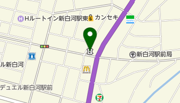 白河信用金庫新白河支店の地図画像