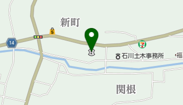 須賀川信用金庫石川支店の地図画像