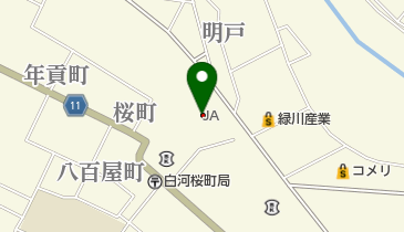 JA夢みなみ白河支店の地図画像