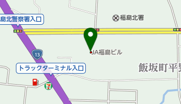 JAふくしま未来JAビル出張所の地図画像