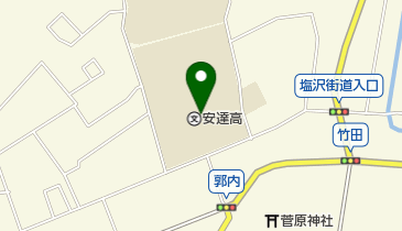 福島県立安達高校の地図画像