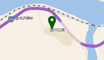 福島県立川口高校の地図画像