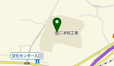 福島県立二本松実業高校の地図画像
