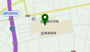 福島県立福島南高校の地図画像