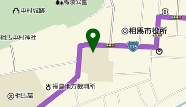相馬市立中村第一小学校の地図画像