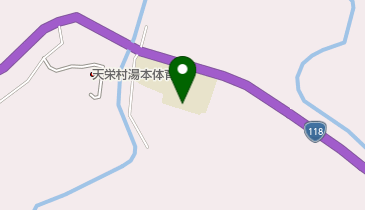 天栄村立湯本小学校の地図画像