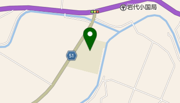 伊達市立小国小学校の地図画像