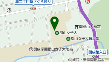 郡山女子大学附属幼稚園の地図画像