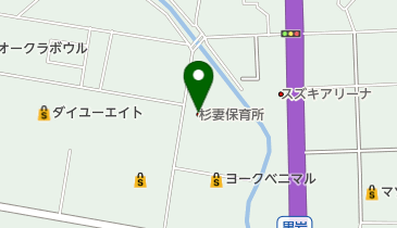 福島市杉妻保育所の地図画像