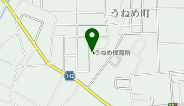 郡山市うねめ保育所の地図画像