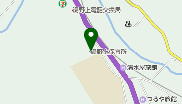 湯野上保育所の地図画像