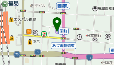 福島ぼなみ子ども園の地図画像