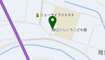 浪江にじいろこども園の地図画像