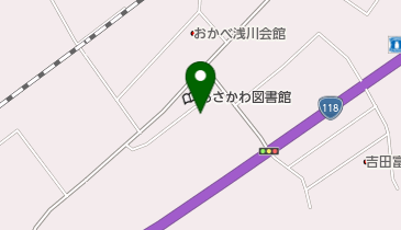 浅川町立あさかわこども園の地図画像
