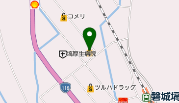 エコス塙店の地図画像