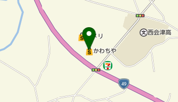 スーパーかわちや西会津店の地図画像