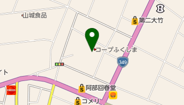 コープふくしま梁川店の地図画像