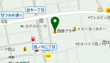 西部プラザの地図画像
