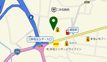 ヨークタウン二本松インターの地図画像