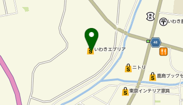 ハニーズエブリア店の地図画像