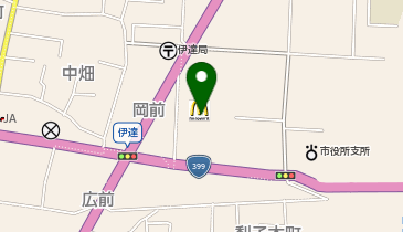 ハニーズ伊達店の地図画像