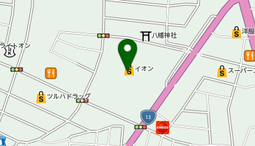 ハニーズ福島店の地図画像
