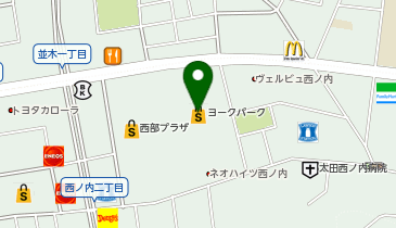 ハニーズヨークパーク郡山店の地図画像