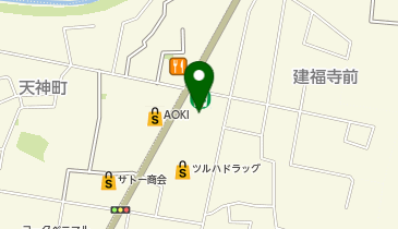 上州屋会津若松店の地図画像