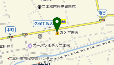 (有)カメヤ書店の地図画像