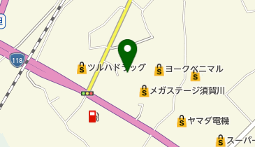 くまざわ書店須賀川店の地図画像