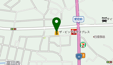 ザ・ビッグエクスプレス富田店の地図画像