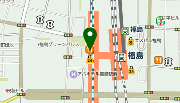 ダイソー福島駅店の地図画像