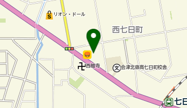 ダイソー会津若松七日町店の地図画像