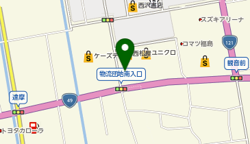 auショップ会津インターの地図画像