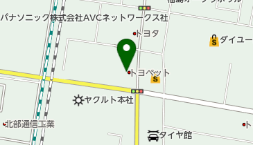 福島トヨペットふくしま太平寺店の地図画像