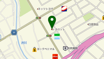 福島トヨペットいわき植田店の地図画像