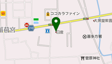 福島日産喜多方店の地図画像