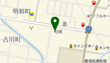 福島日産会津城南店の地図画像