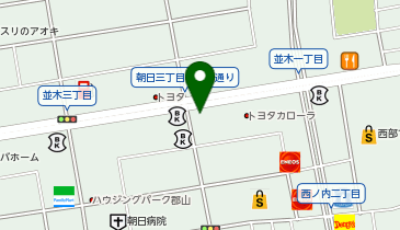 Honda Cars福島南郡山朝日店の地図画像