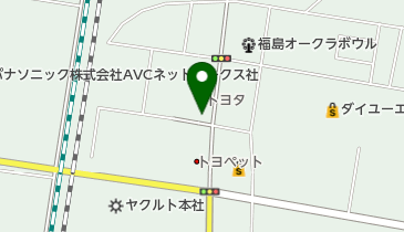 フォルクスワーゲン福島南の地図画像