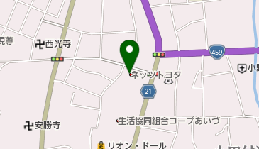 福島トヨペットネッツノヴェル喜多方の地図画像