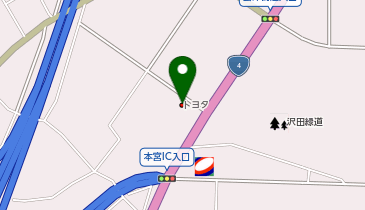 福島トヨタ自動車くるまックス本宮店の地図画像