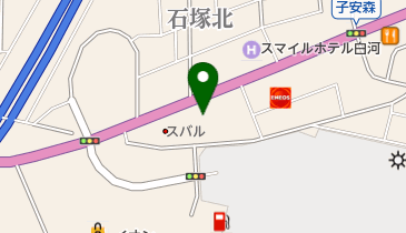 東日本三菱自動車販売白河店の地図画像