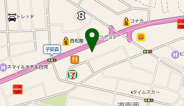 ダイハツ福島白河店の地図画像