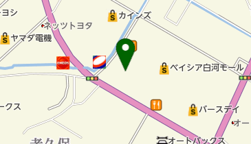オートアールズ白河モール店の地図画像