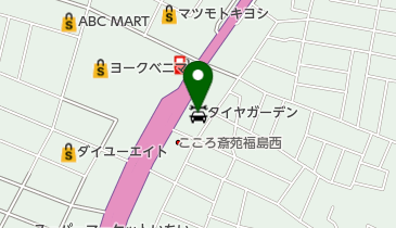 タイヤガーデン福島西の地図画像