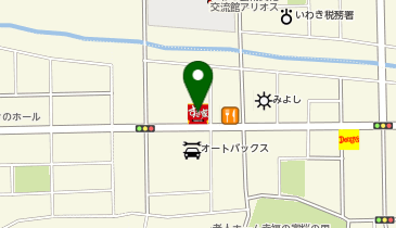 すき家いわき平店の地図画像